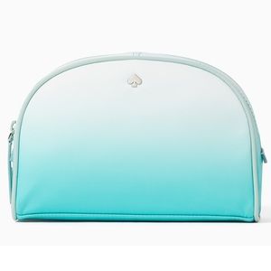 Kate Spade Ombré Jae Degrade Medium Dome Cosmetic Toiletry Pouch Case.